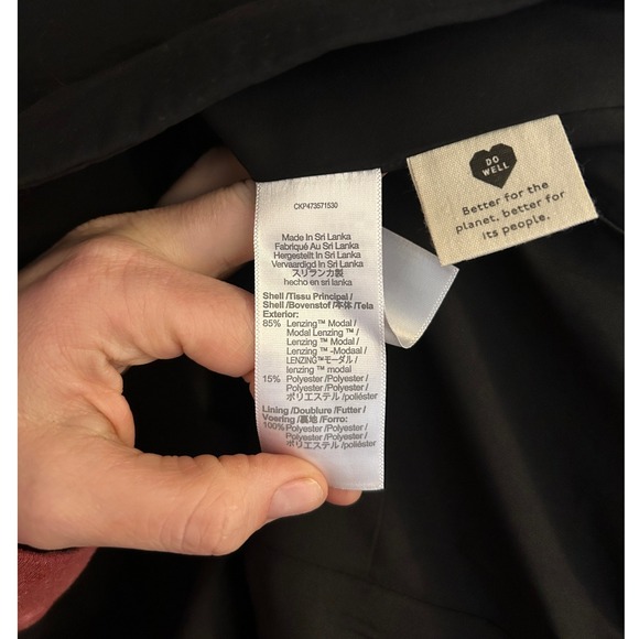 Madewell The Relaxed Oversized Blazer In Softdrape True Black Large - Picture 11 of 13